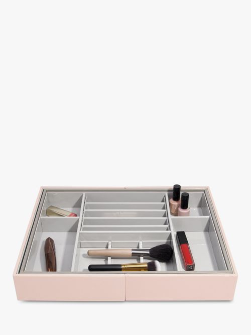 Stackers Cosmetic Slider Storage Tray, Blush Pink, £60.00