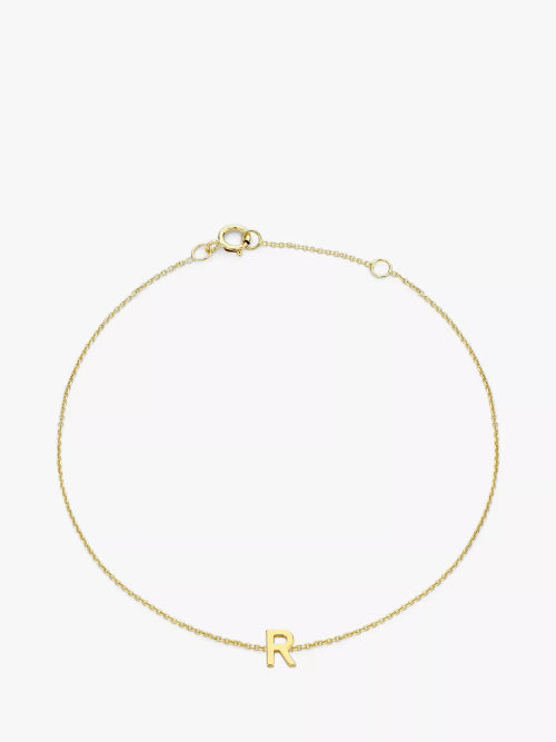 IBB 9ct Yellow Gold Hollow Diamond-Cut Rope Bracelet, Gold at John