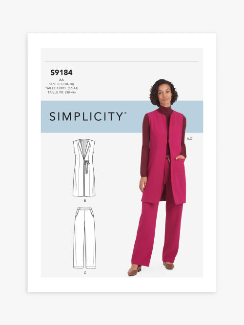 S9376, Simplicity Sewing Pattern Misses' Pull-on Trousers