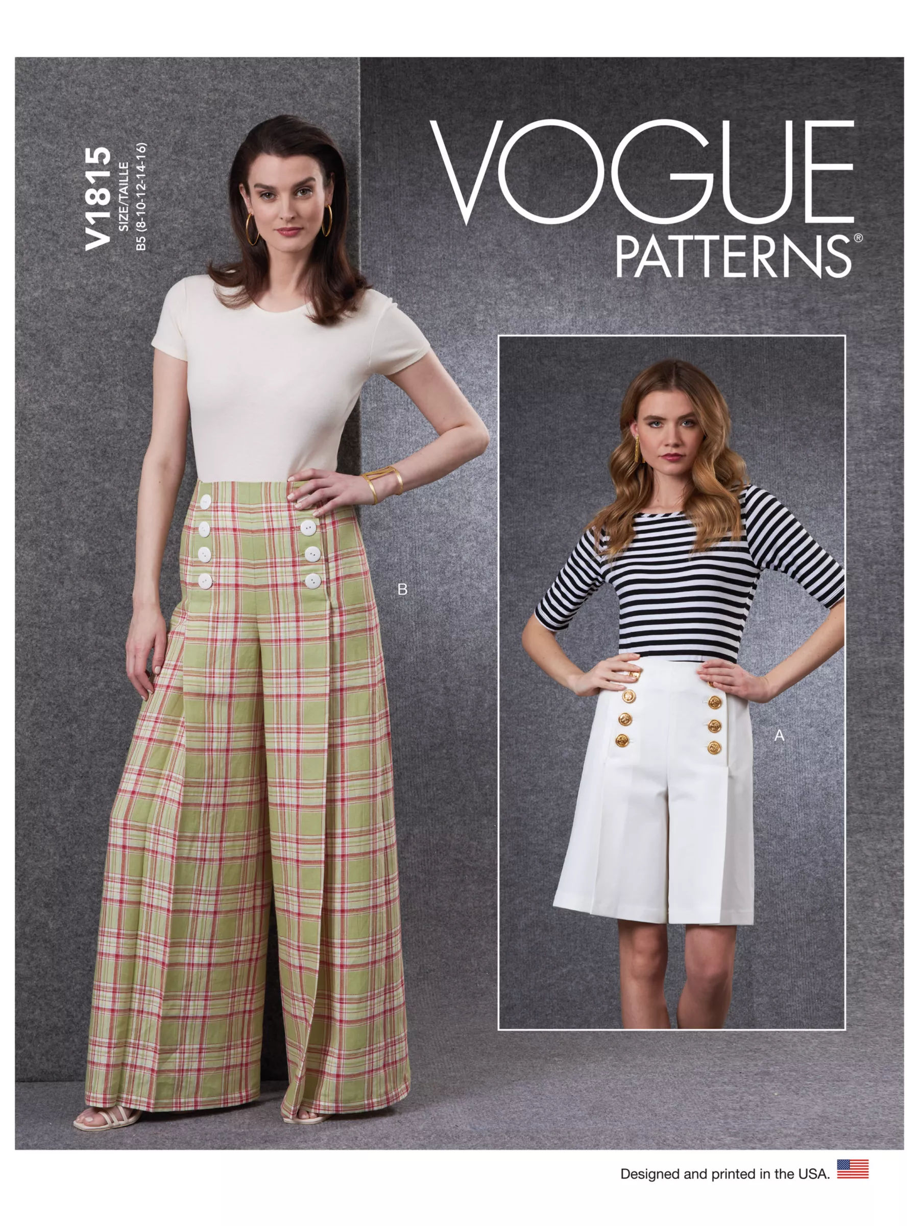 Misses Tops, Straight Skirt, and Trousers Vogue Sewing Pattern 9286 | Sew  Essential