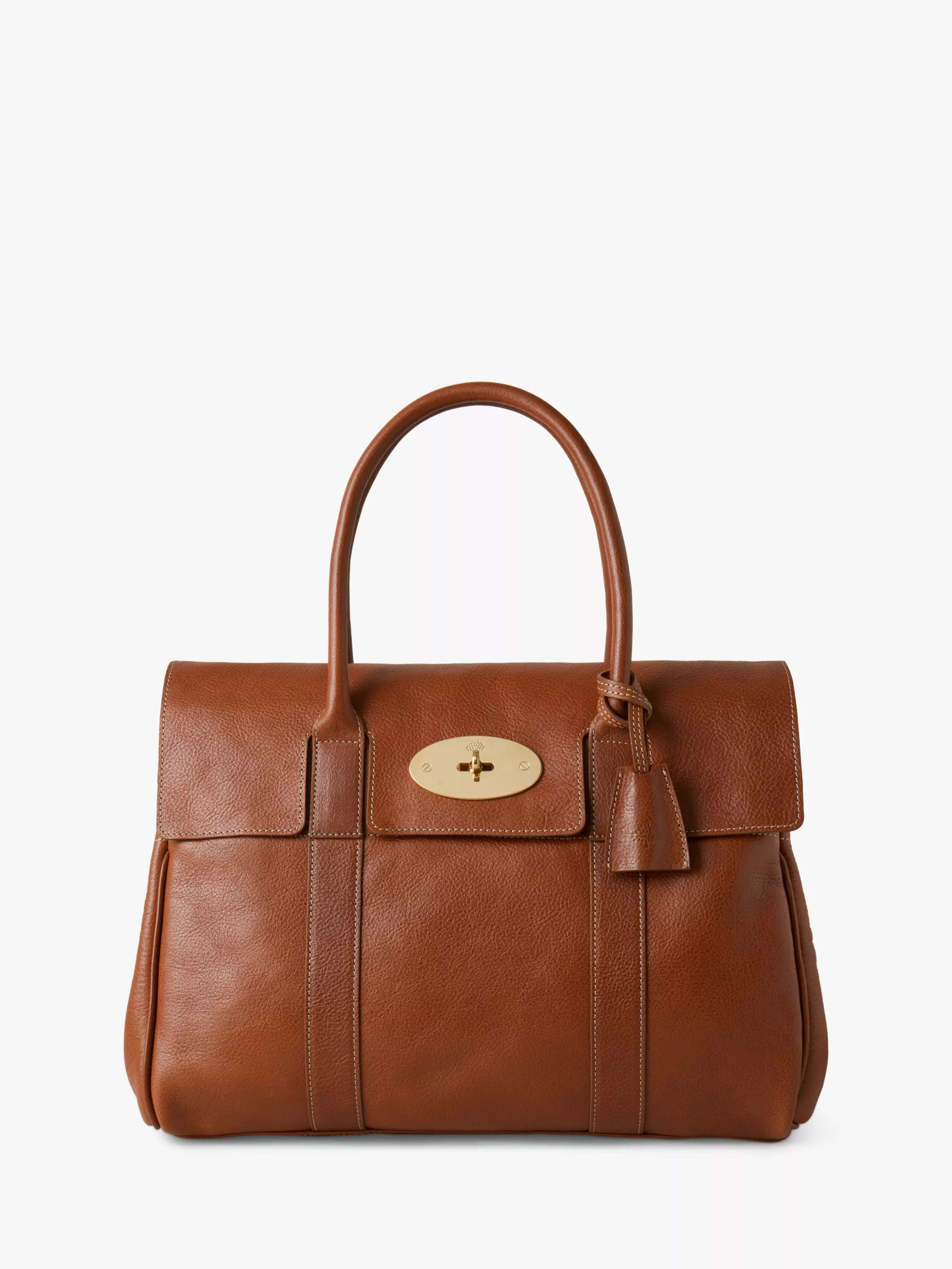 Mulberry Scotch Grain Leather Credit Card Slip, Black/Cognac at John Lewis  & Partners