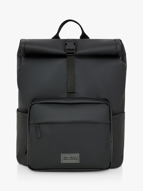 Jem + Bea Jamie Leather Backpack, Black