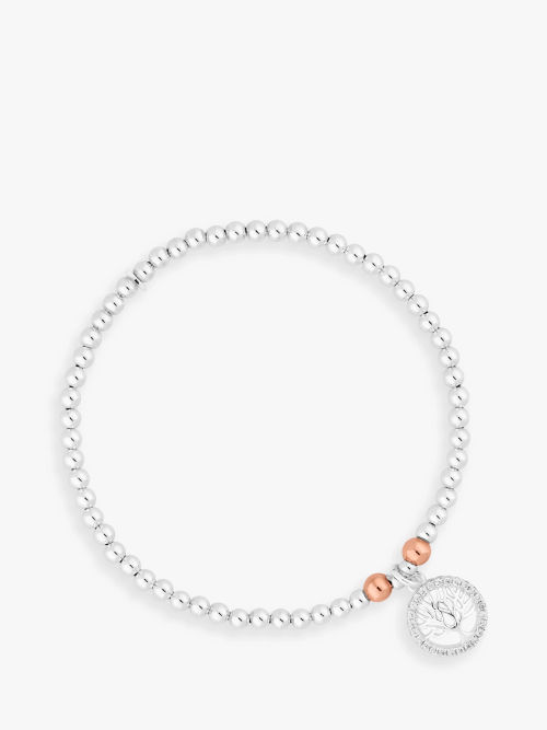 Simply Silver Open Heart Toggle Bracelet, Silver at John Lewis & Partners