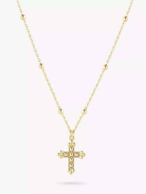 LARNAUTI Beaded Chain Cross...