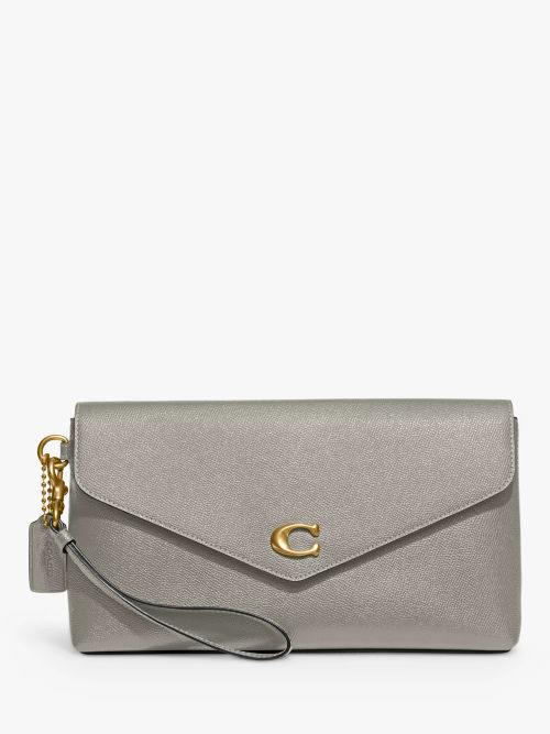 Coach Cary Leather Cross Body Bag, Black/Gold at John Lewis & Partners