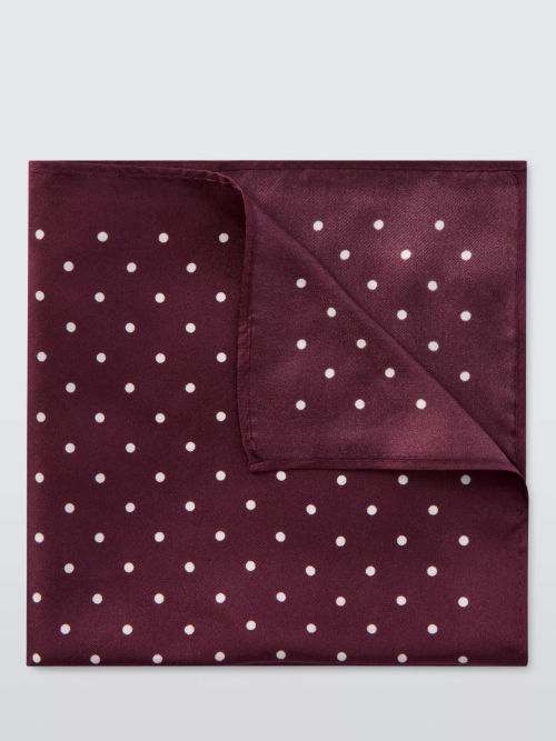 John Lewis Silk Spot Pocket...