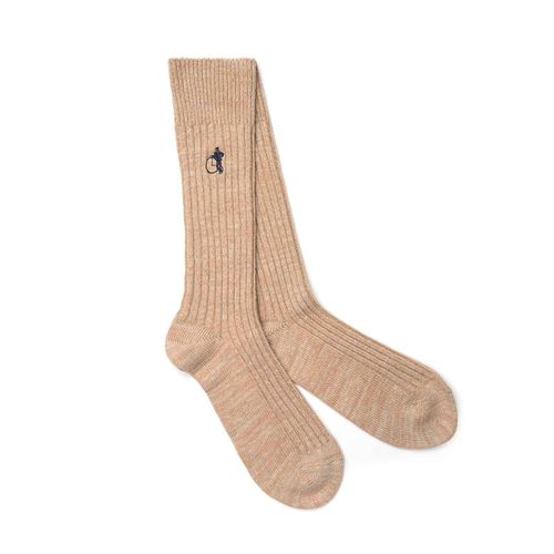 Boot Socks, Cream - L