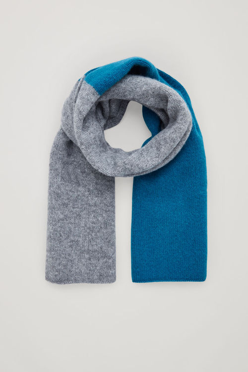 COLOUR BLOCK CASHMERE SCARF