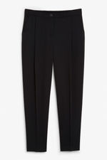 Tailored tapered trousers - Black