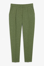 Tailored tapered trousers - Green