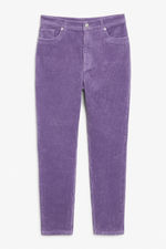 Corduroy trousers - Purple