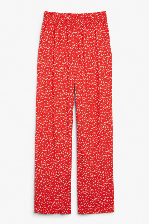 Viscose trousers - Red