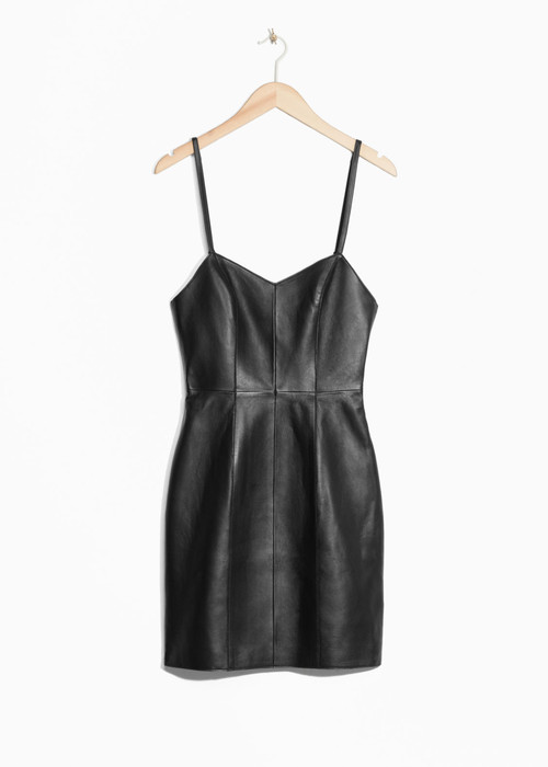Little Black Leather Dress -...