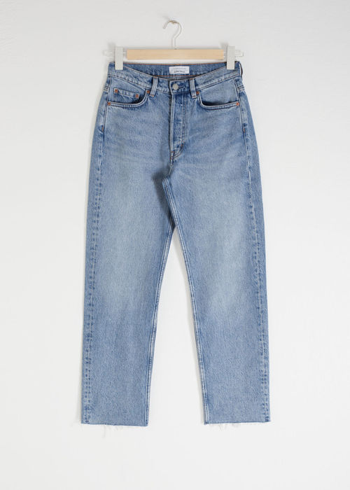 Straight High Waist Jeans -...