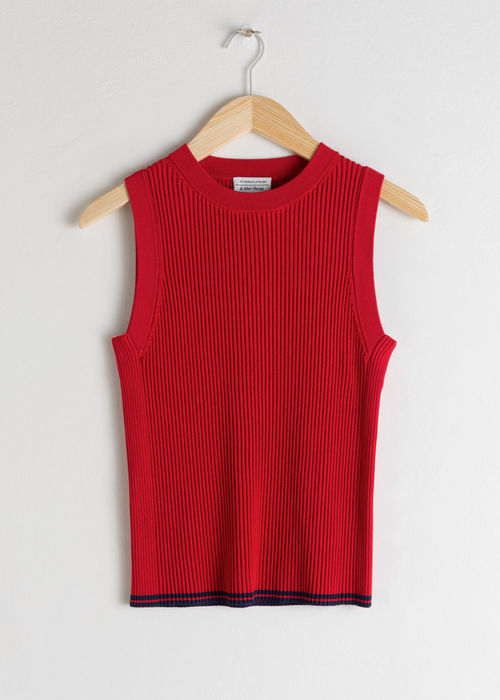  OTHER STORIES Rib Knit Tank Top