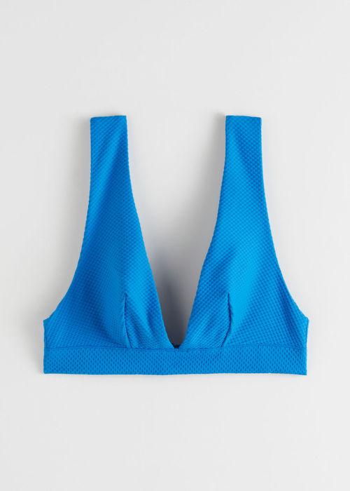 Triangle Bikini Top - Blue