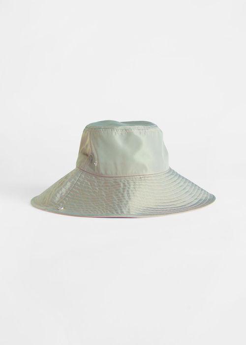 Fringed Bucket Hat- White