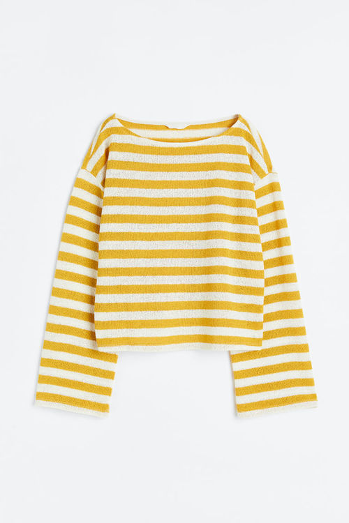 H & M - Boxy jumper - Yellow