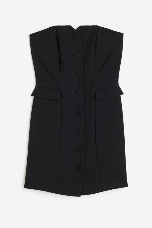 H & M - Bandeau dress - Black