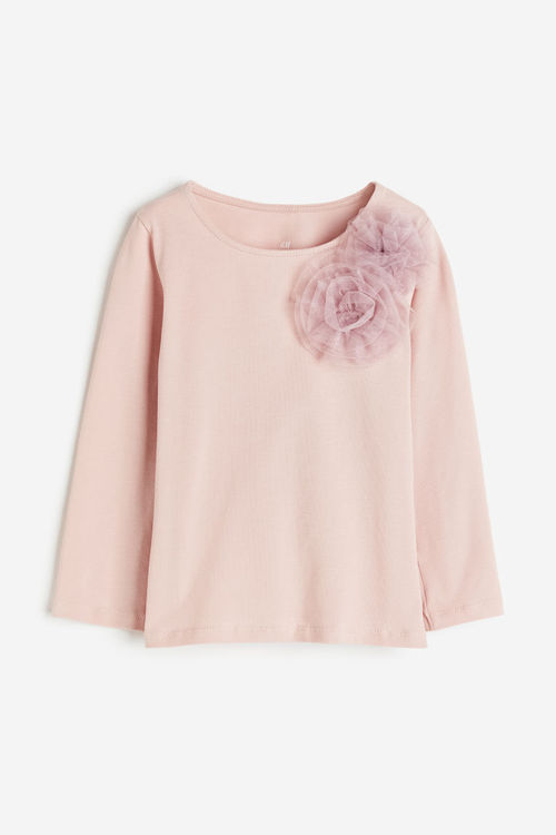 H & M - Appliquéd jersey top...