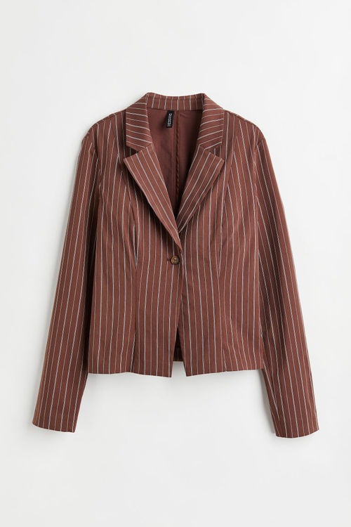 H & M - Fitted blazer - Brown