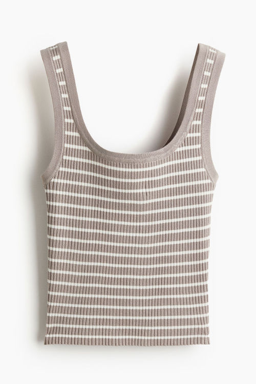 H & M - Rib-knit vest top -...