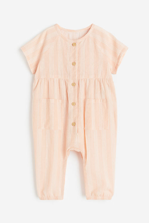 H & M - Cotton romper suit -...