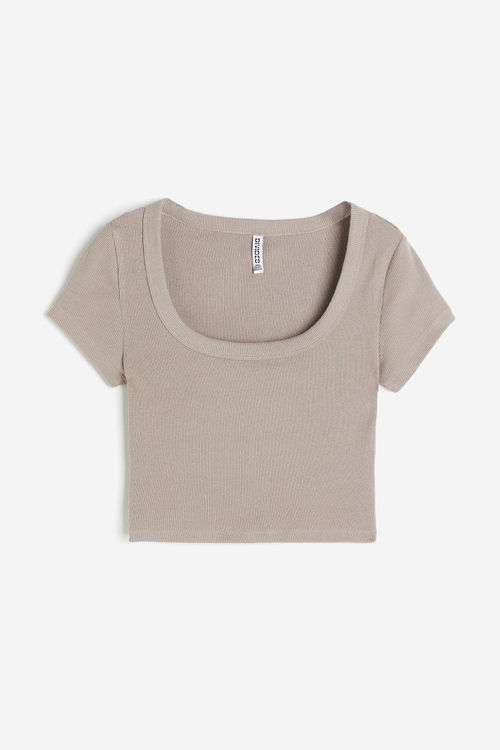 H & M - Cropped ribbed...