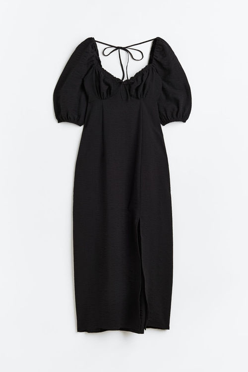 H & M - Balloon-sleeved crêpe...