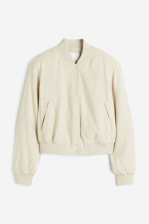 H & M - Linen-blend bomber...