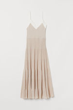 H & M - Ribbed dress - Beige