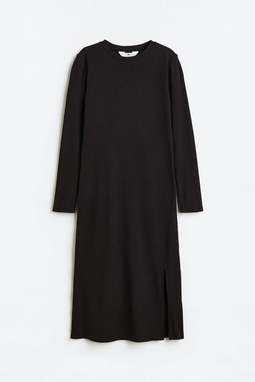 H & M - Ribbed jersey dress -...