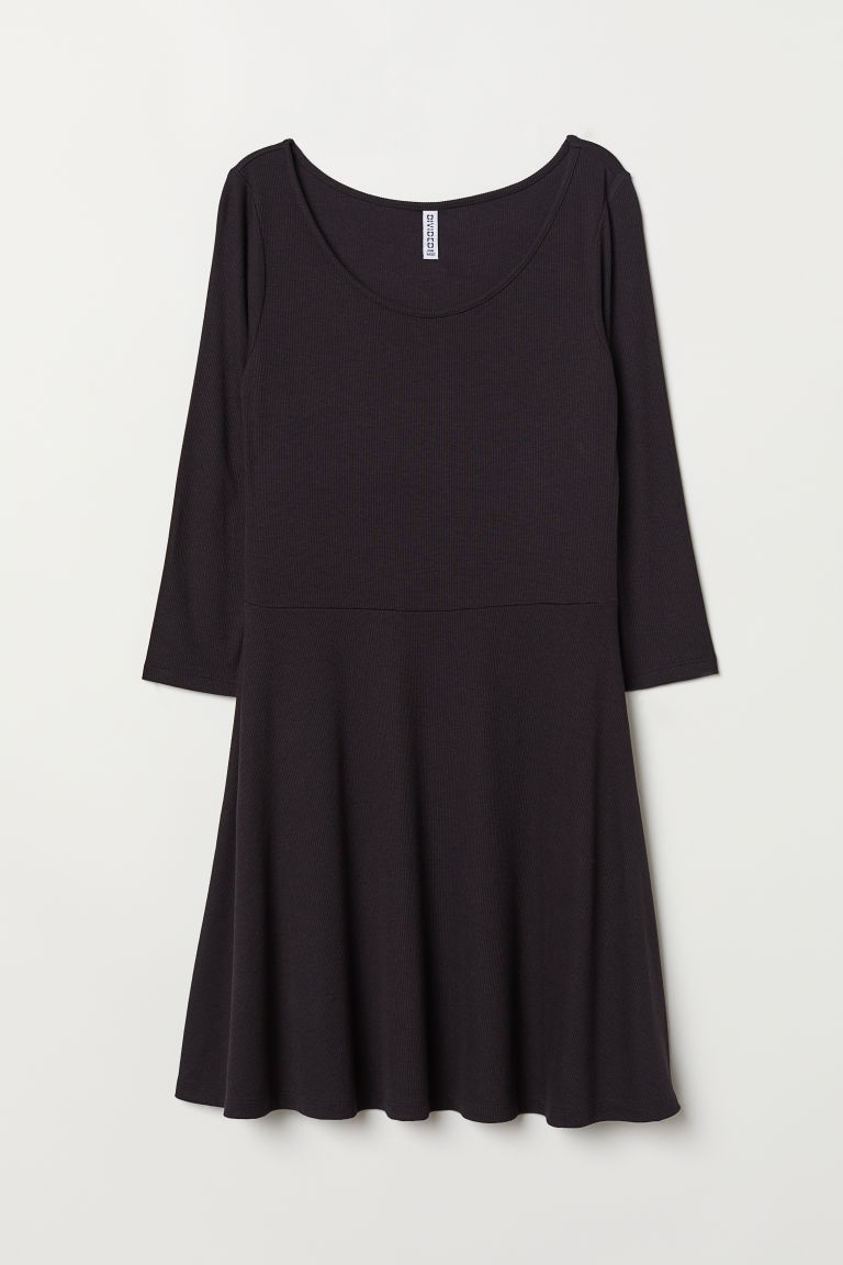 h and m ribbed dress