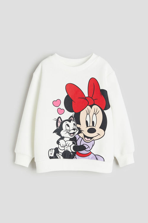 H & M - Printed sweatshirt -...