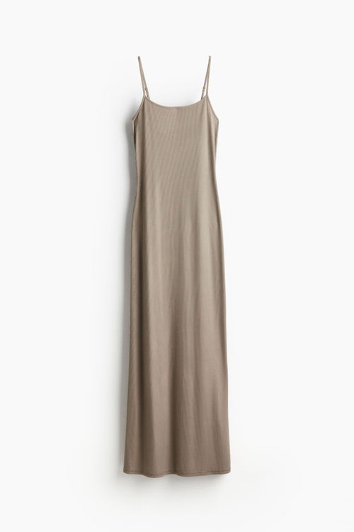 H & M - Ribbed maxi dress -...