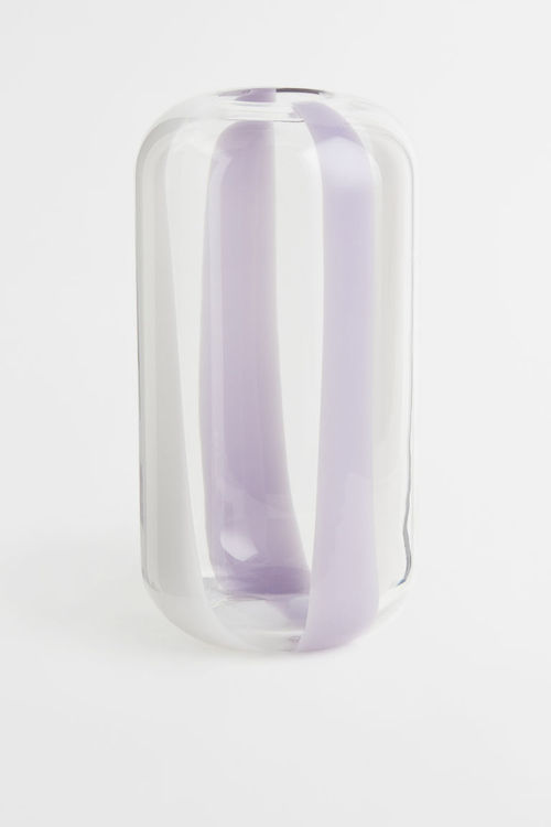 H & M - Patterned glass vase...