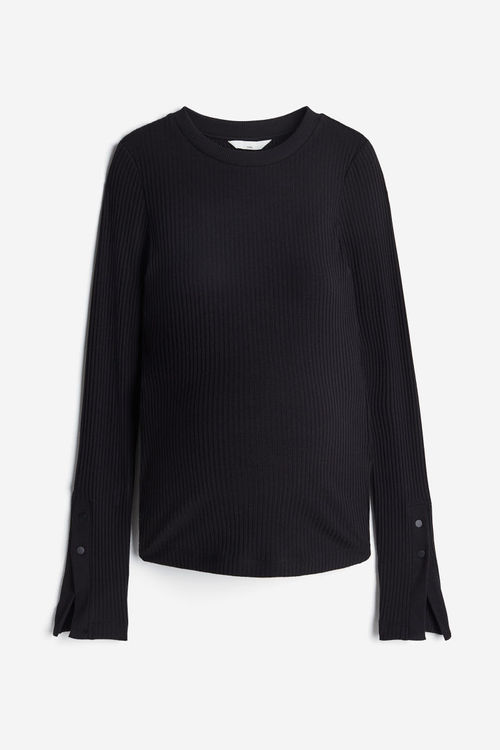 H & M - MAMA Ribbed top -...