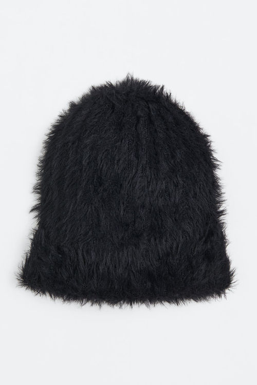 H & M - Rib-knit hat - Black