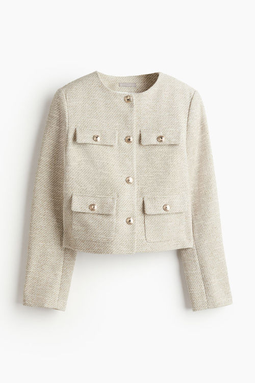 H & M - Textured-weave jacket...