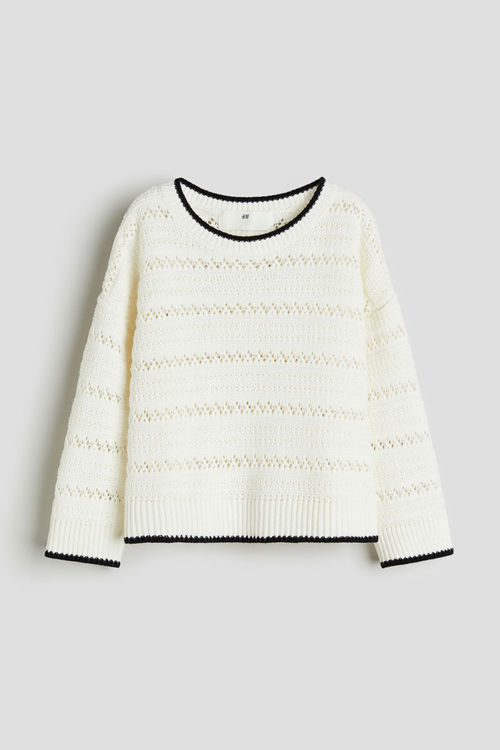 H & M - Hole-knit cotton...
