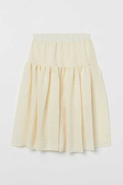 H & M - Airy skirt - Beige