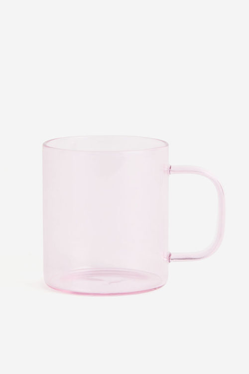 H & M - Glass mug - Pink