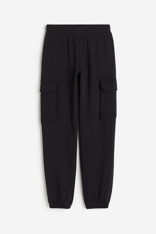 H & M - Cargo joggers - Black