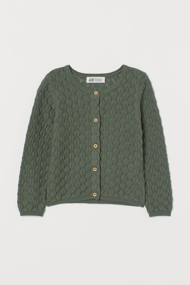 h and m grey cardigan