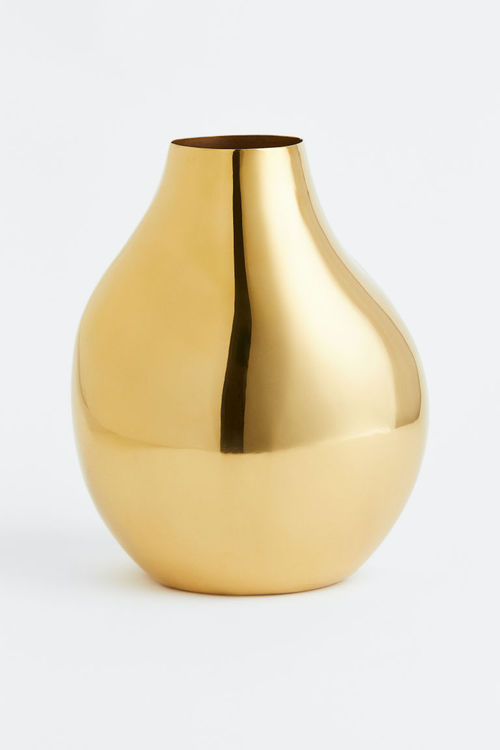 H & M - Large metal vase -...