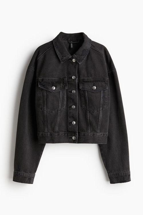 H & M - Short denim jacket -...