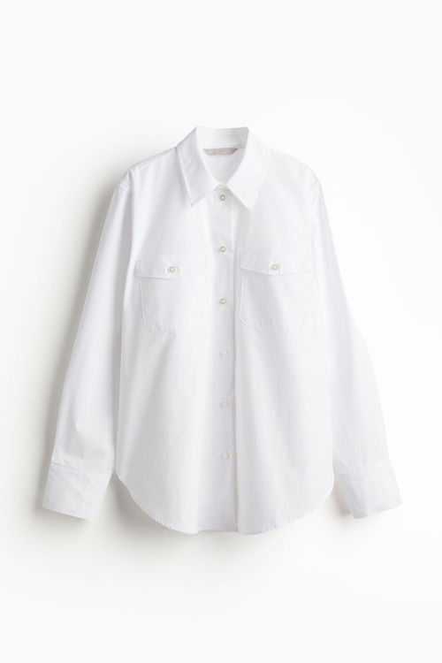 H & M - Poplin shirt - White