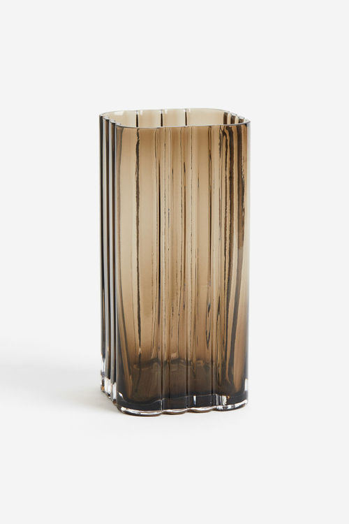 H & M - Large glass vase -...