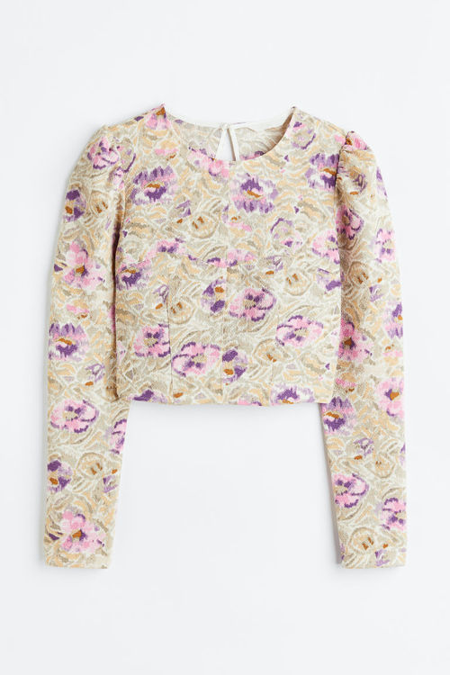 H & M - Cropped crêpe blouse...