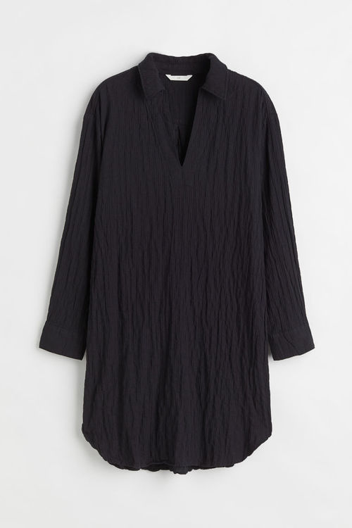 H & M - Collared dress - Black